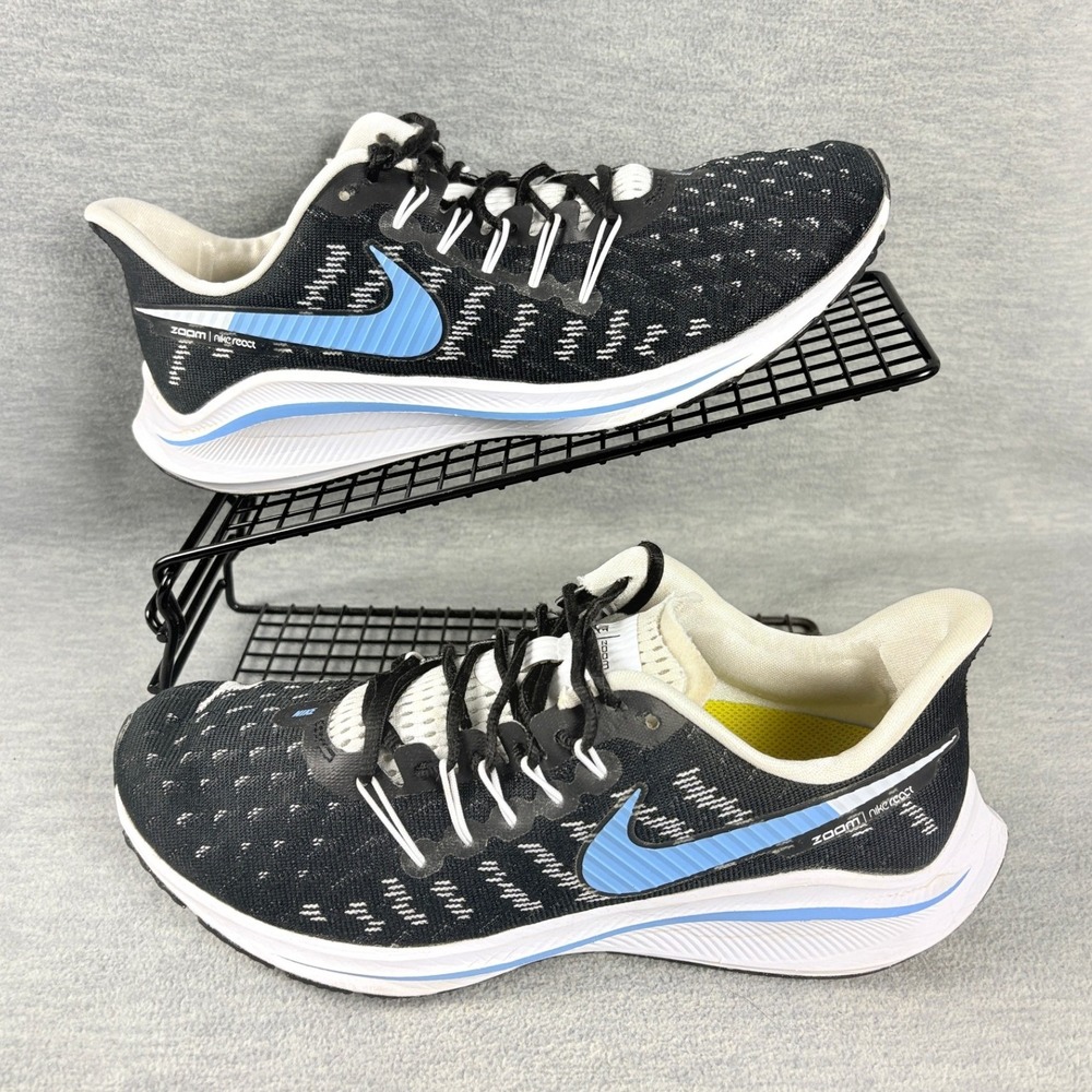 Nike Air Zoom Vomero 14 Running Sneakers Womens 9 Black Blue Trainers Comfort